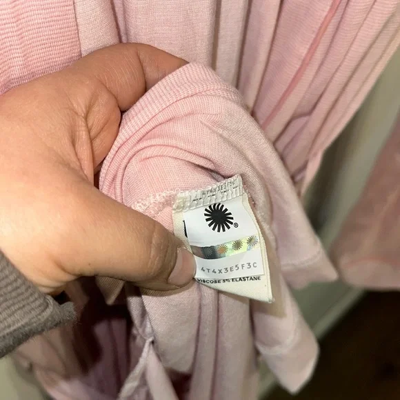 UGG Aldridge Mini-Striped Knit Wrap Robe - Picture 16 of 16